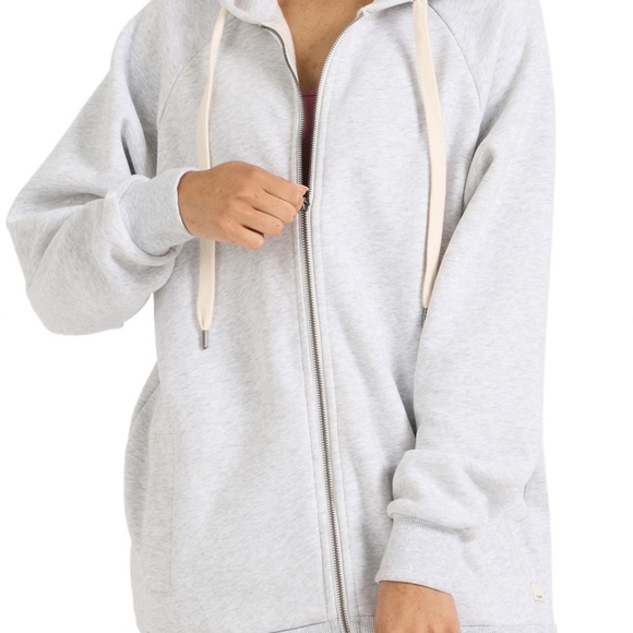 Vuori Restore Oversize Organic Cotton Blend Zip Hoodie - Picture 1 of 7